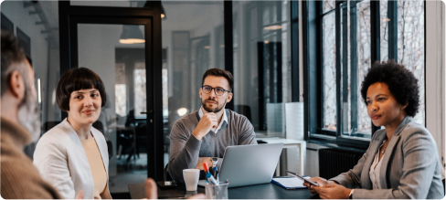 Team celebrating with high-five