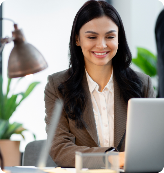 Professional on a video call